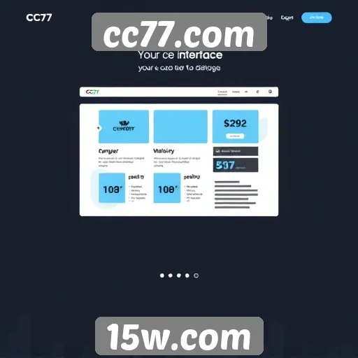 Análise da interface do usuário do site cc77.com